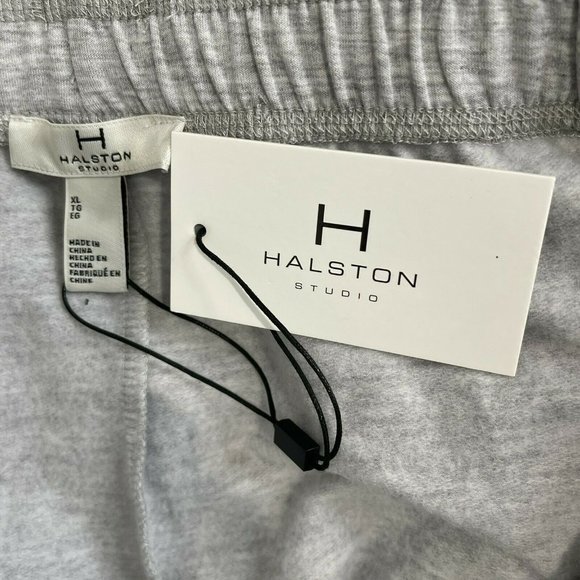 H Halston Studio Women's Joggers Sweatpants Size XL Heather Glacier Gray $68 NWT - Picture 7 of 10
